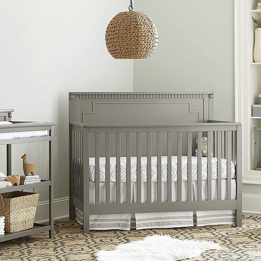 Westwood Emery Panel Convertible Crib In Grey – Bambi Baby