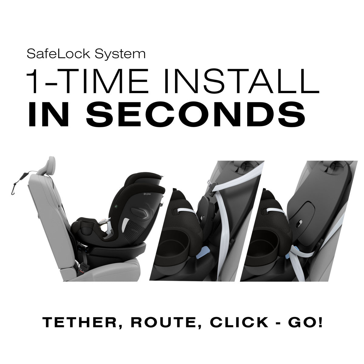 CYBEX Callisto G 360° Rotating All-in-One Convertible Car Seat- Bambi Baby