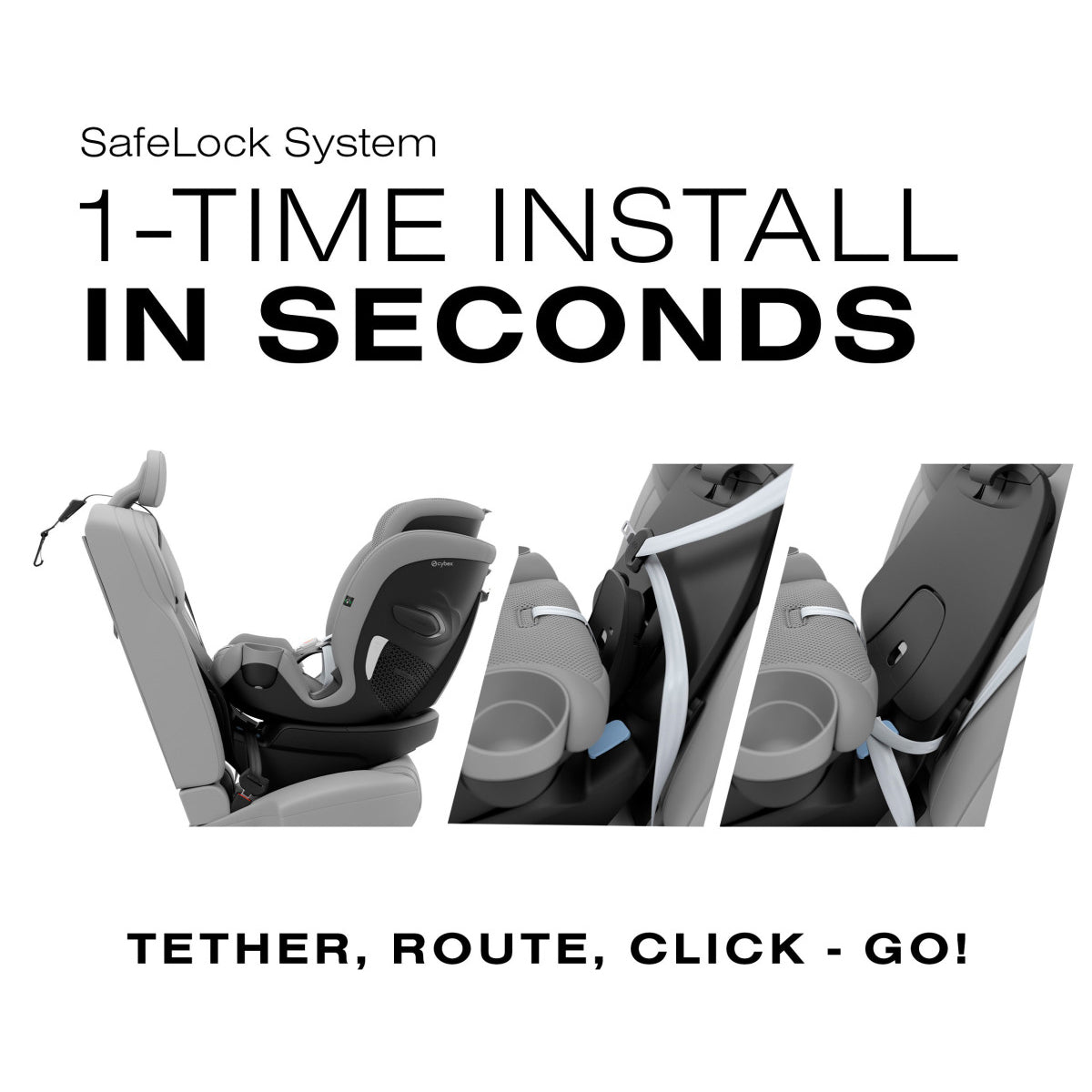 CYBEX Callisto G 360° Rotating All-in-One Convertible Car Seat- Bambi Baby