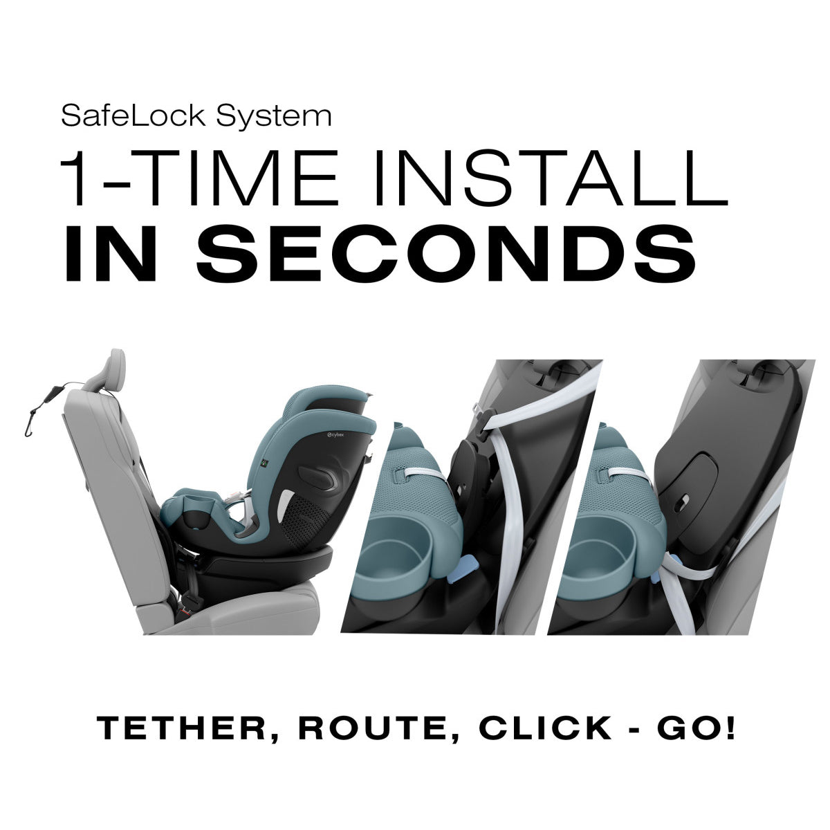 CYBEX Callisto G 360° Rotating All-in-One Convertible Car Seat- Bambi Baby