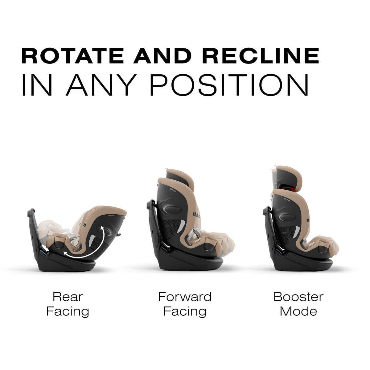 CYBEX Callisto G 360° Rotating All-in-One Convertible Car Seat- Bambi Baby