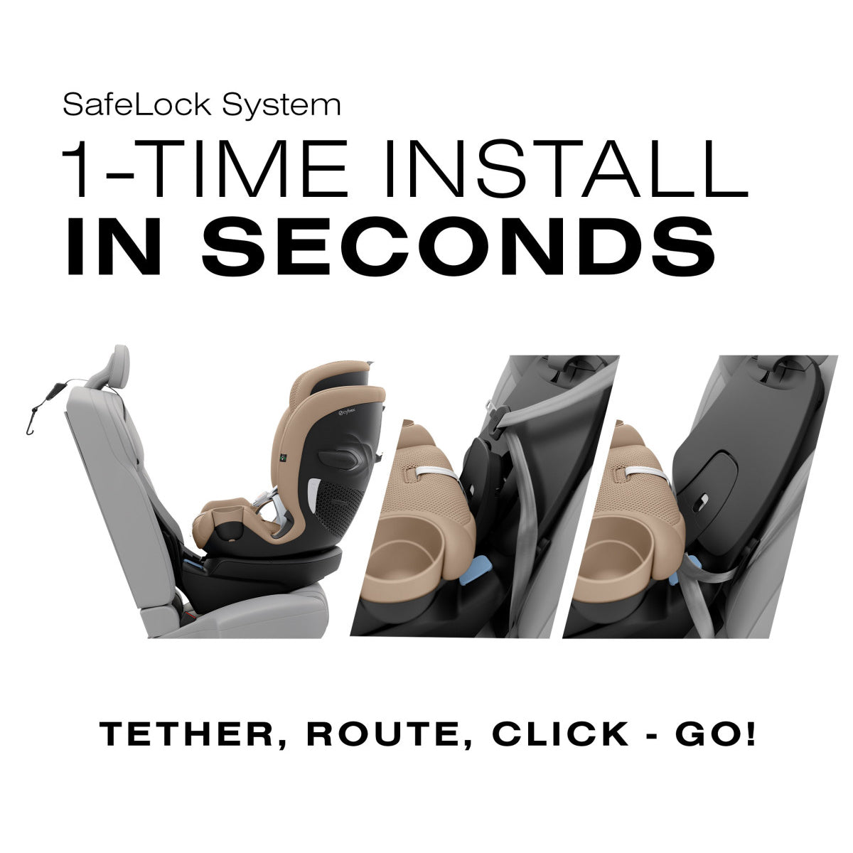CYBEX Callisto G 360° Rotating All-in-One Convertible Car Seat- Bambi Baby