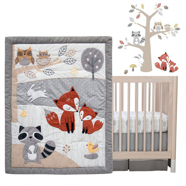 Lambs Ivy Into the Woods 4-Piece Bedding Set – Bambi Baby
