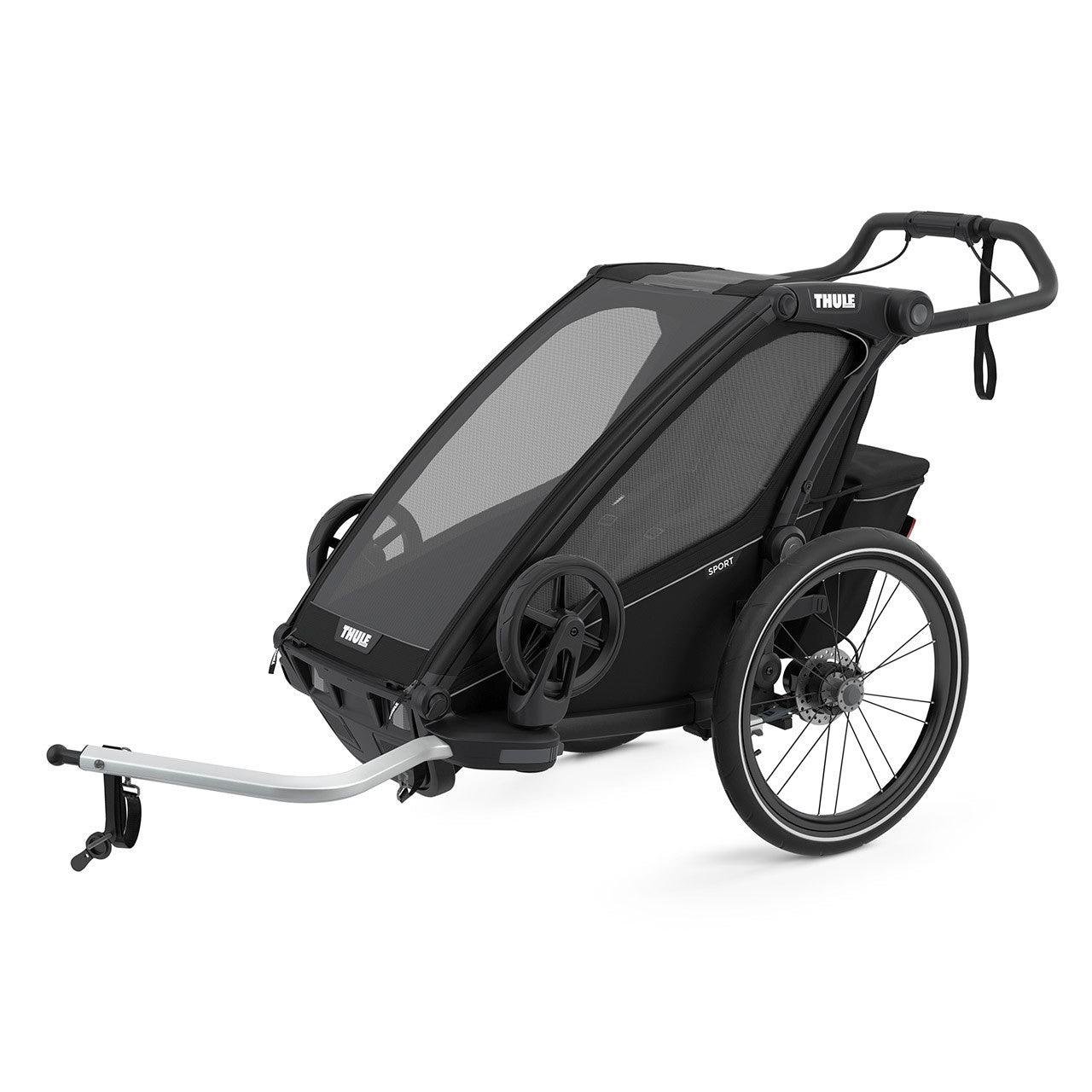 Thule Chariot Sport 1-Seat Multisport Bike Trailer Midnight Black