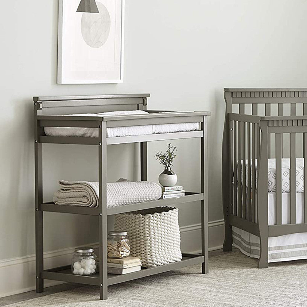 Westwood Emery Changer With Shelves/Pad In Grey – Bambi Baby