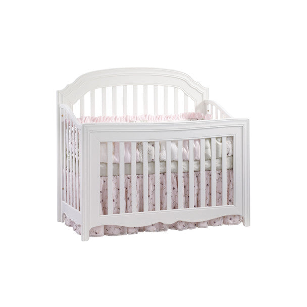 Natart Allegra Collection Convertible Crib in White