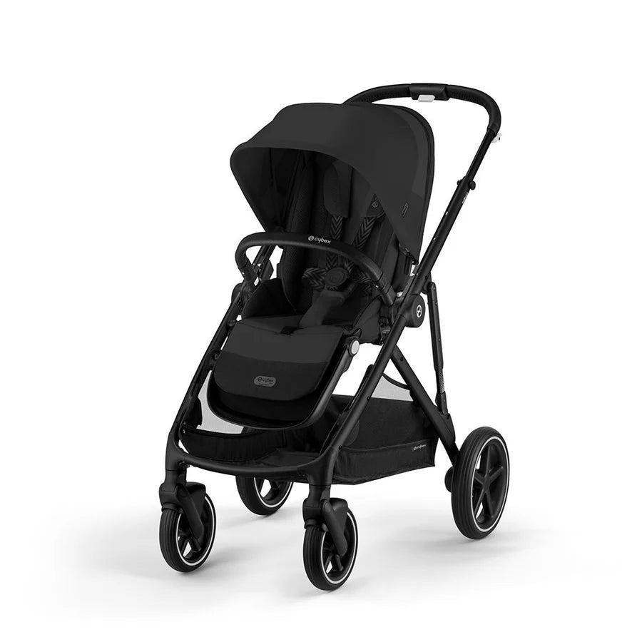 Cybex Gazelle S ブラック 2シート＋バスケット付き Cybex Gazelle S Double Stroller - Moon Black w/ Black Frame