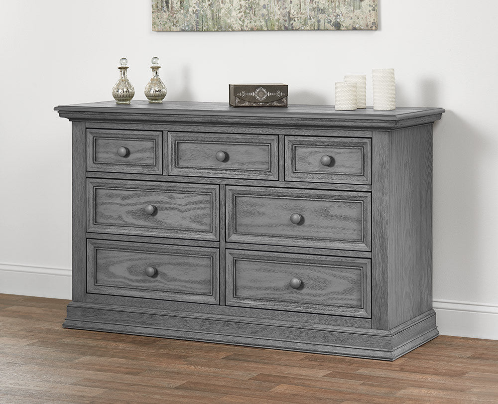 Oxford Baby Glenbrook Collection 7 Drawer Dresser in Graphite Gray Bambi Baby