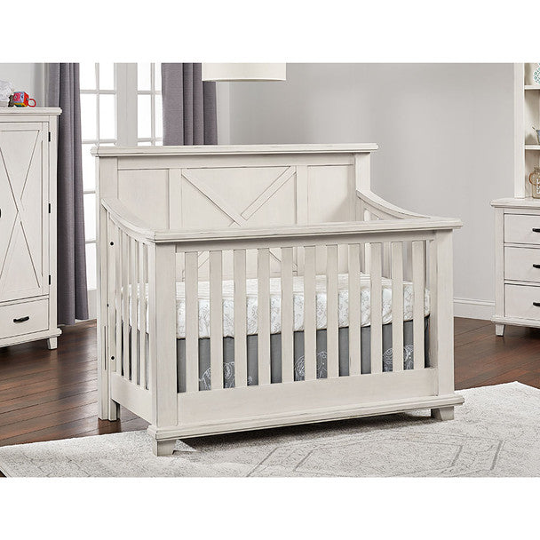 Oxford Baby Lexington 4 in 1 Convertible Crib in Heirloom White
