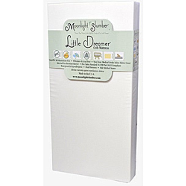 Moonlight Slumber Little Dreamer All Foam Crib Mattress Dual Firmnes Bambi Baby