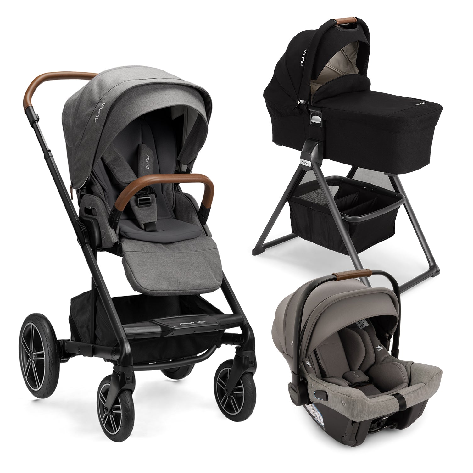 Nuna MIXX Next + PIPA Urbn + Bassinet + Stand Travel System in