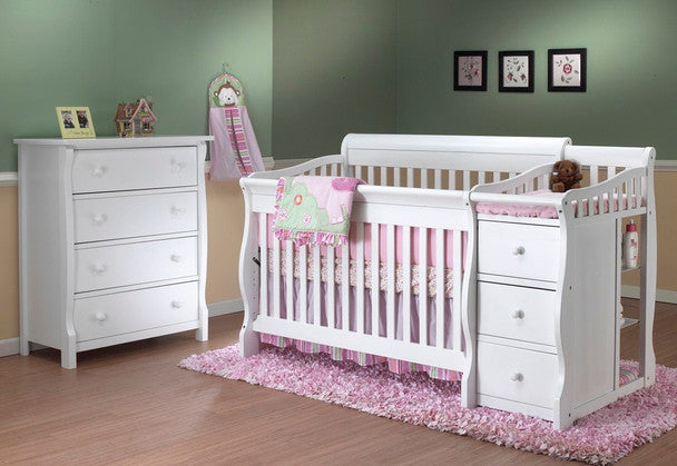 Sorelle Tuscany Collection 2 Piece Nursery Set in White 4 1 Crib 4 Bambi Baby
