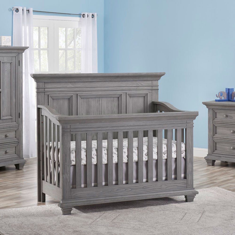 Oxford Westport Collection in Convertible Crib in Dusk Gray