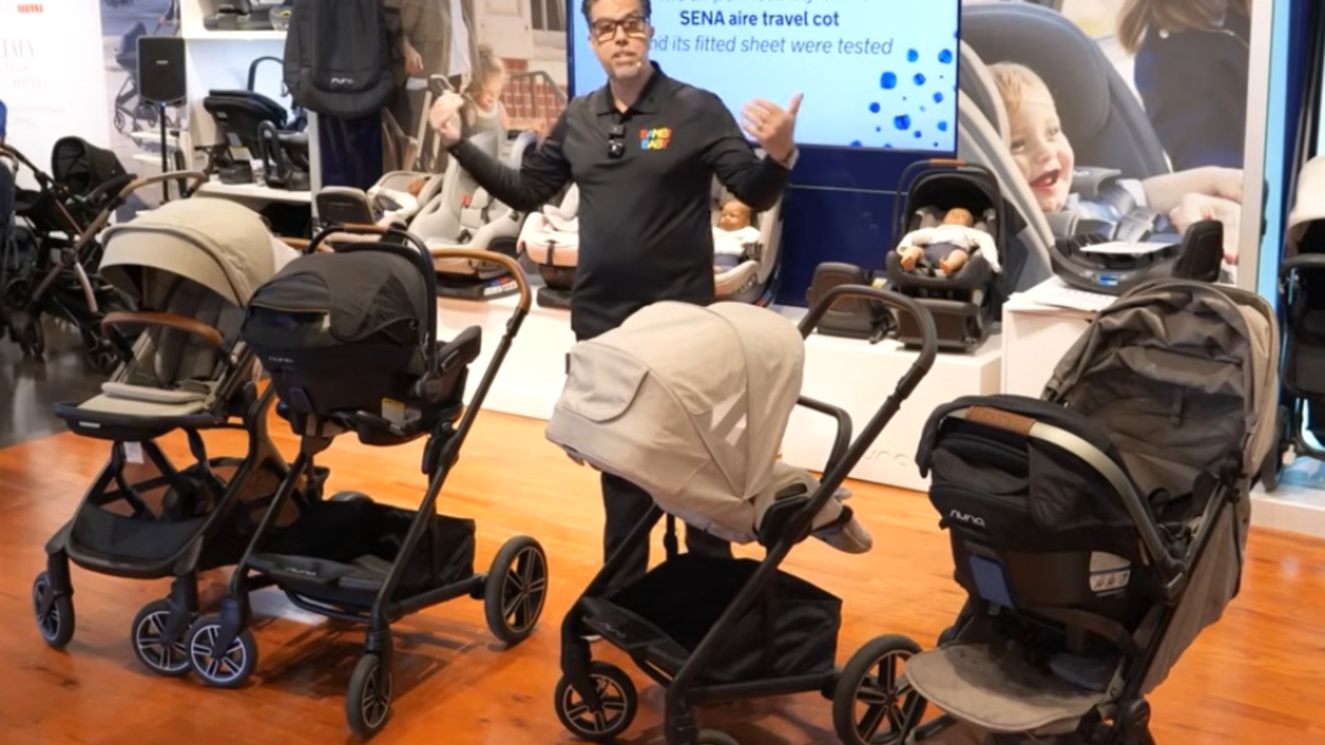 Enelio owner of Bambi Baby with Nuna Strollers