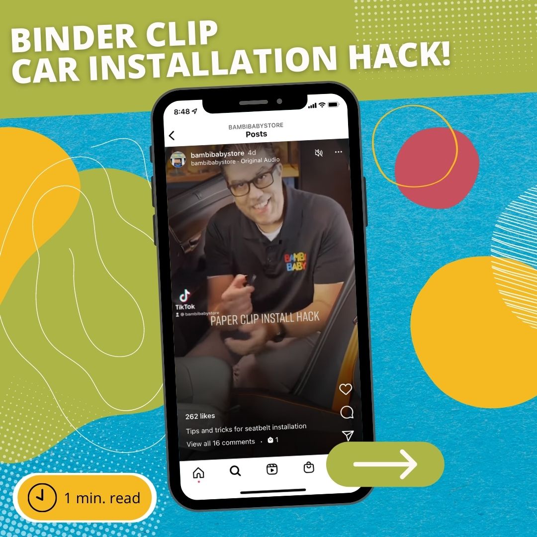 Instagram: Binder Clip Car Installation Hack!
