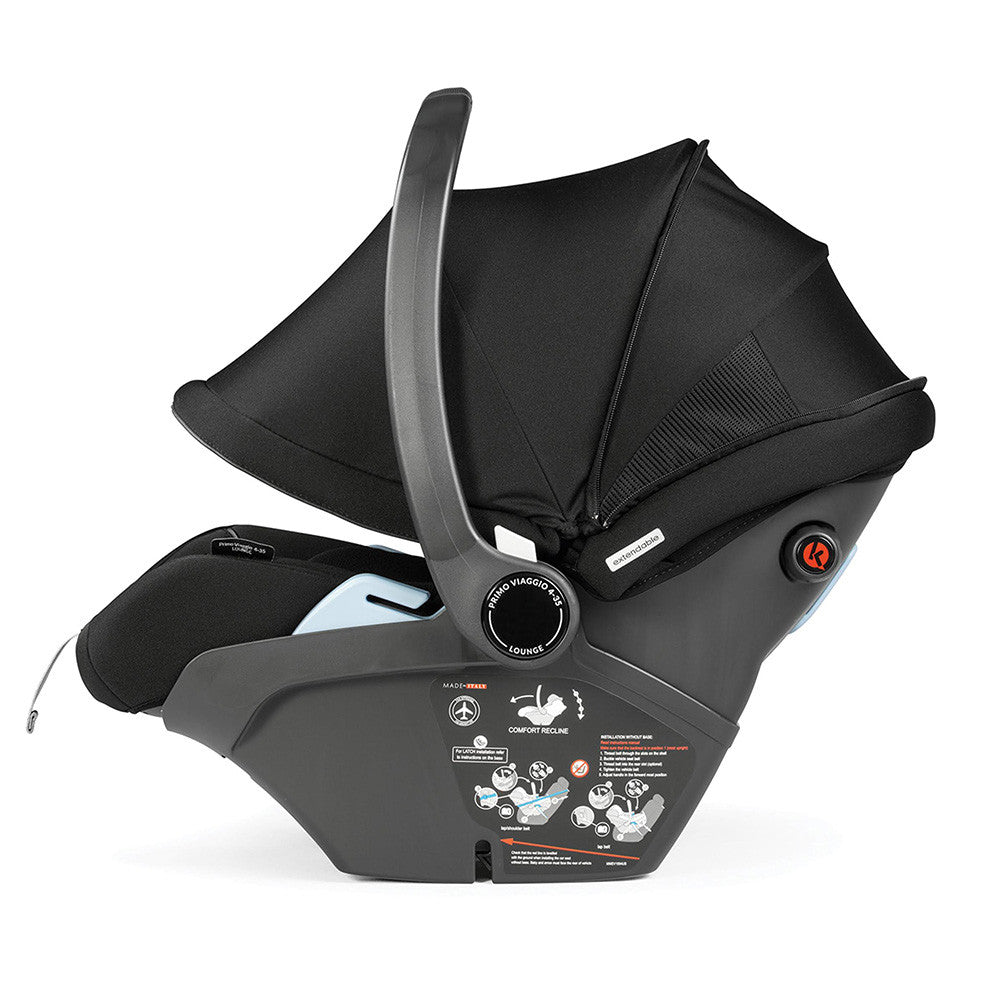 peg perego capsule PEG Primo Viaggio Lounge on Wheels in True Black – Bambi Baby