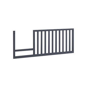 Graphite Wood Rustico Moderno Toddler Gate - Side View | Bambi Baby