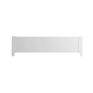 White Solid Oak Low Profile Footboard 54" - Front View | Bambi Baby
