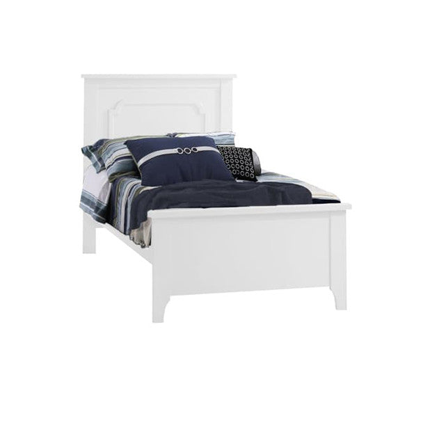 Cama individual clásica Natart de 99 cm en color blanco- Bambi Baby