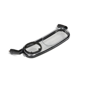 Black UPPAbaby Snack Tray with Cup Holder - Angled View | Bambi Baby