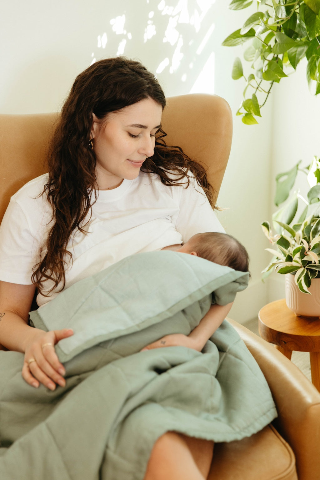 WildBird Linen Quilted Blanket - Loxia and Noddy- Bambi Baby