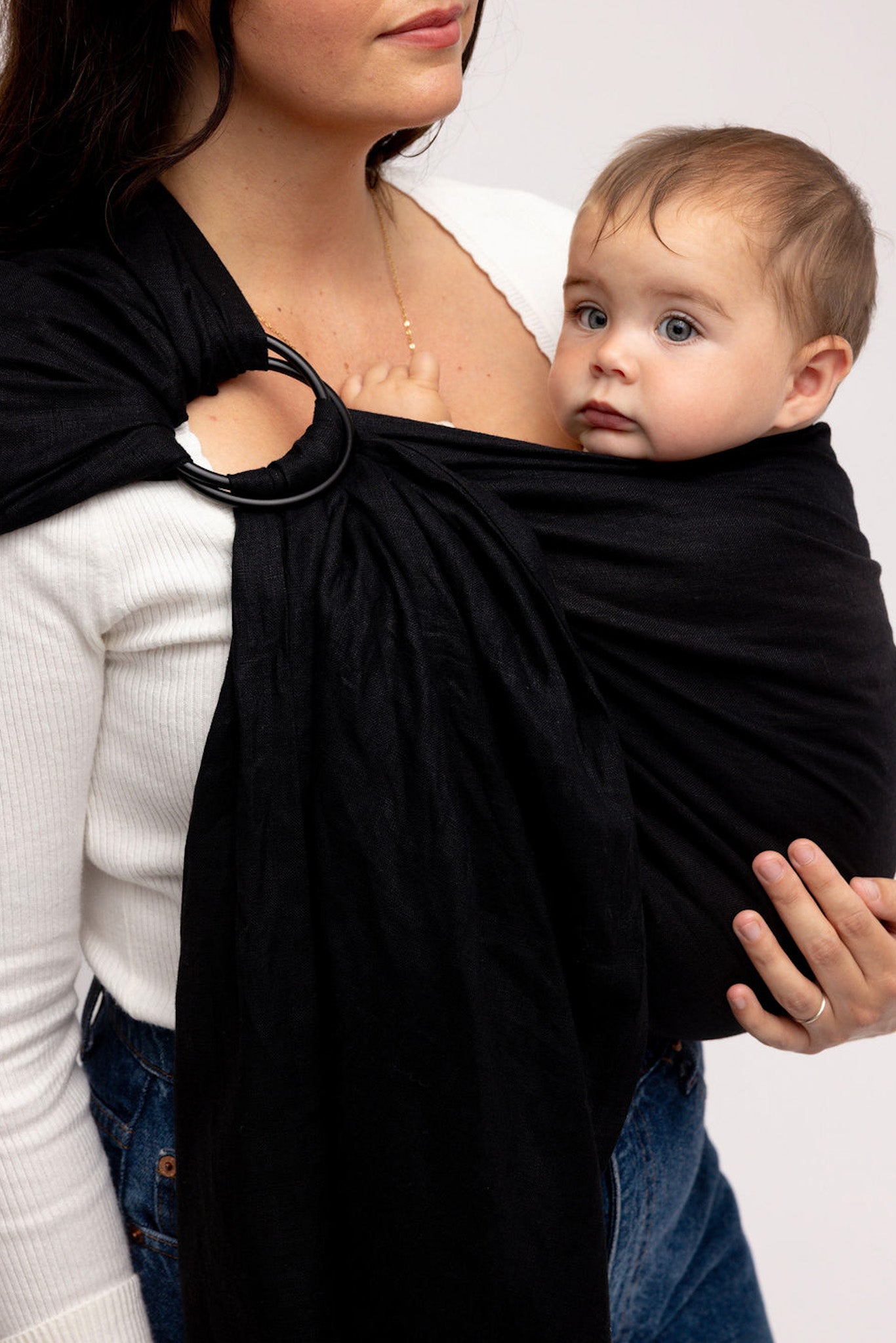 WildBird Linen Sling - Raven- Bambi Baby