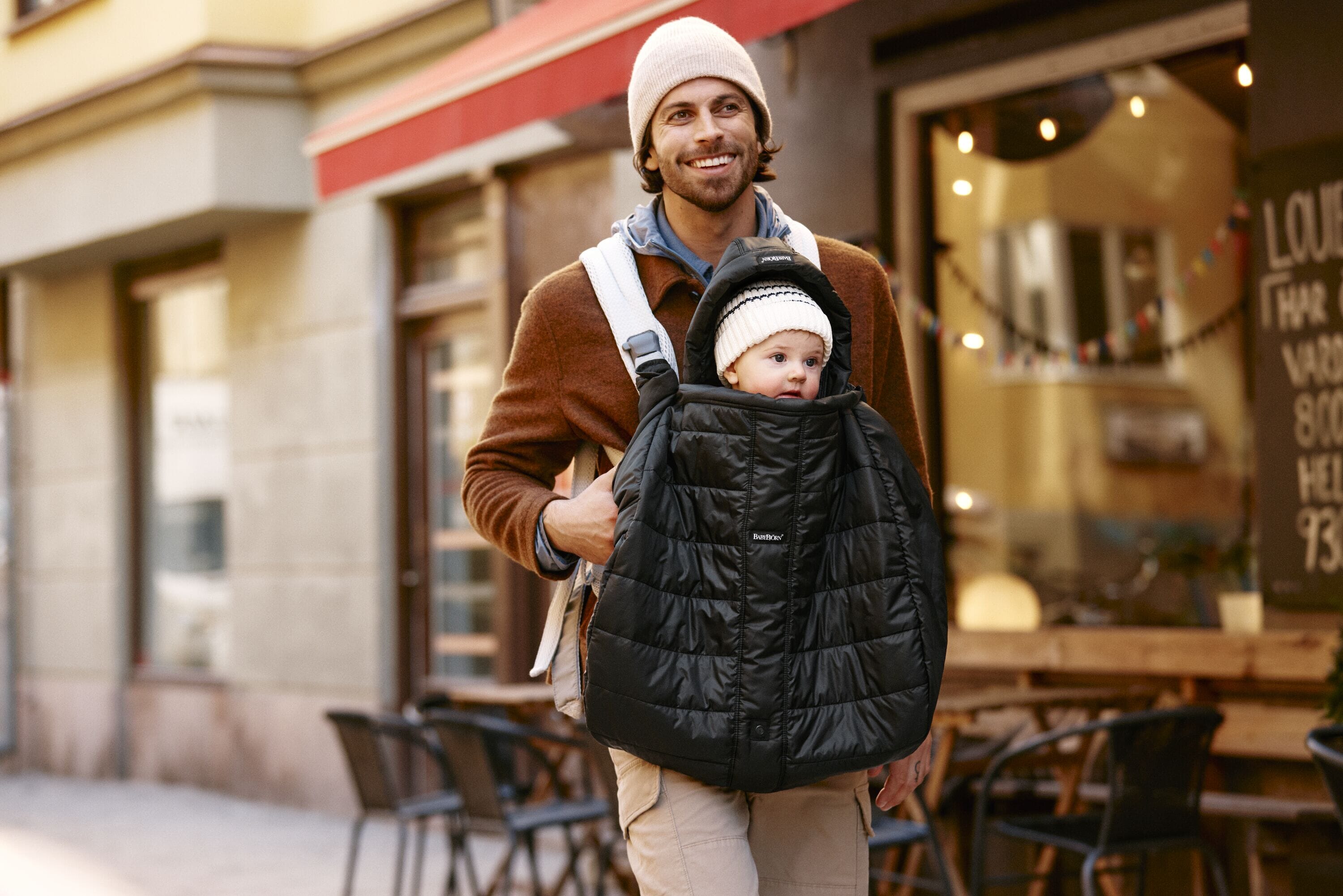 BabyBjorn Baby Carrier Winter Cover - Black- Bambi Baby