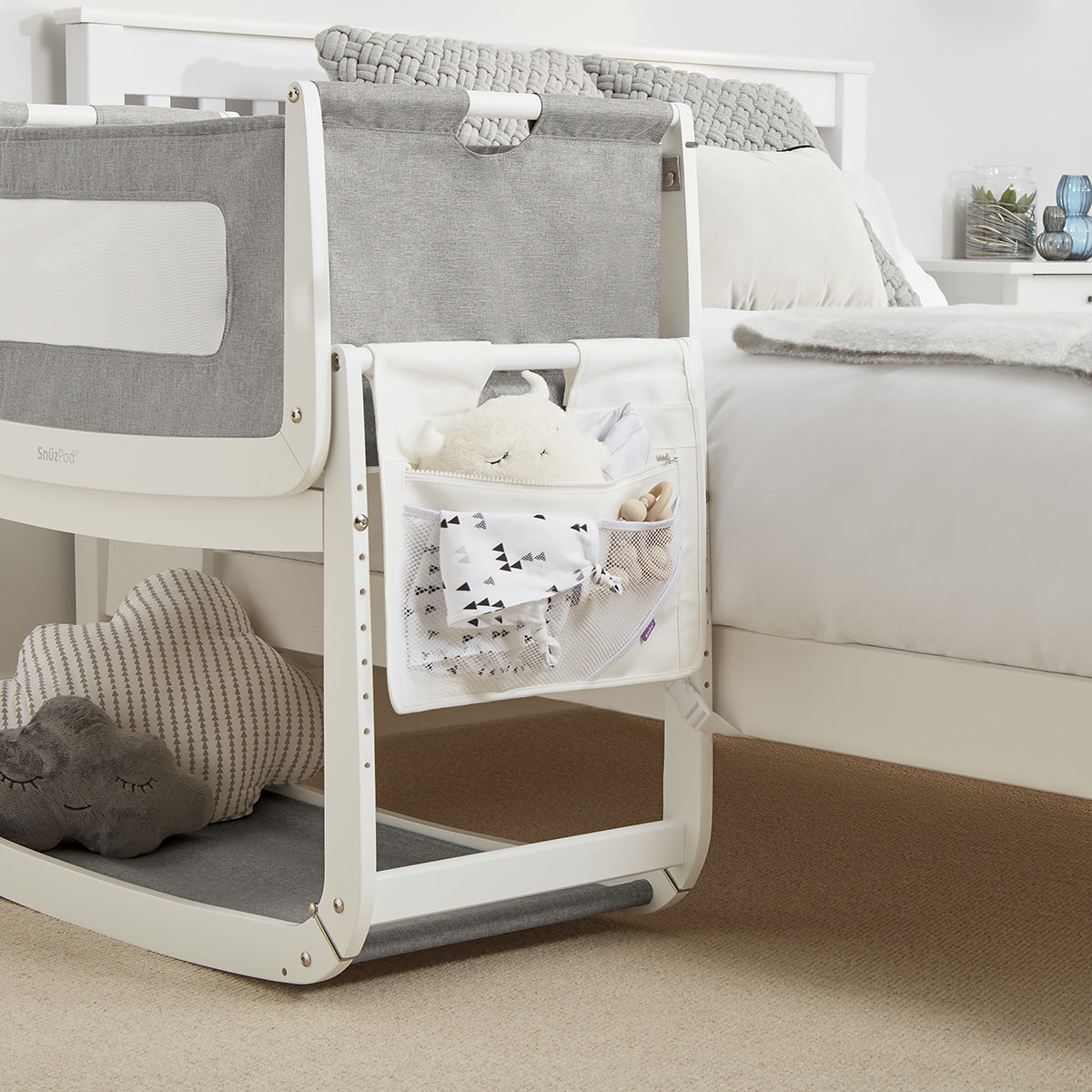 Snuz SnuzPod Pocket - White- Bambi Baby