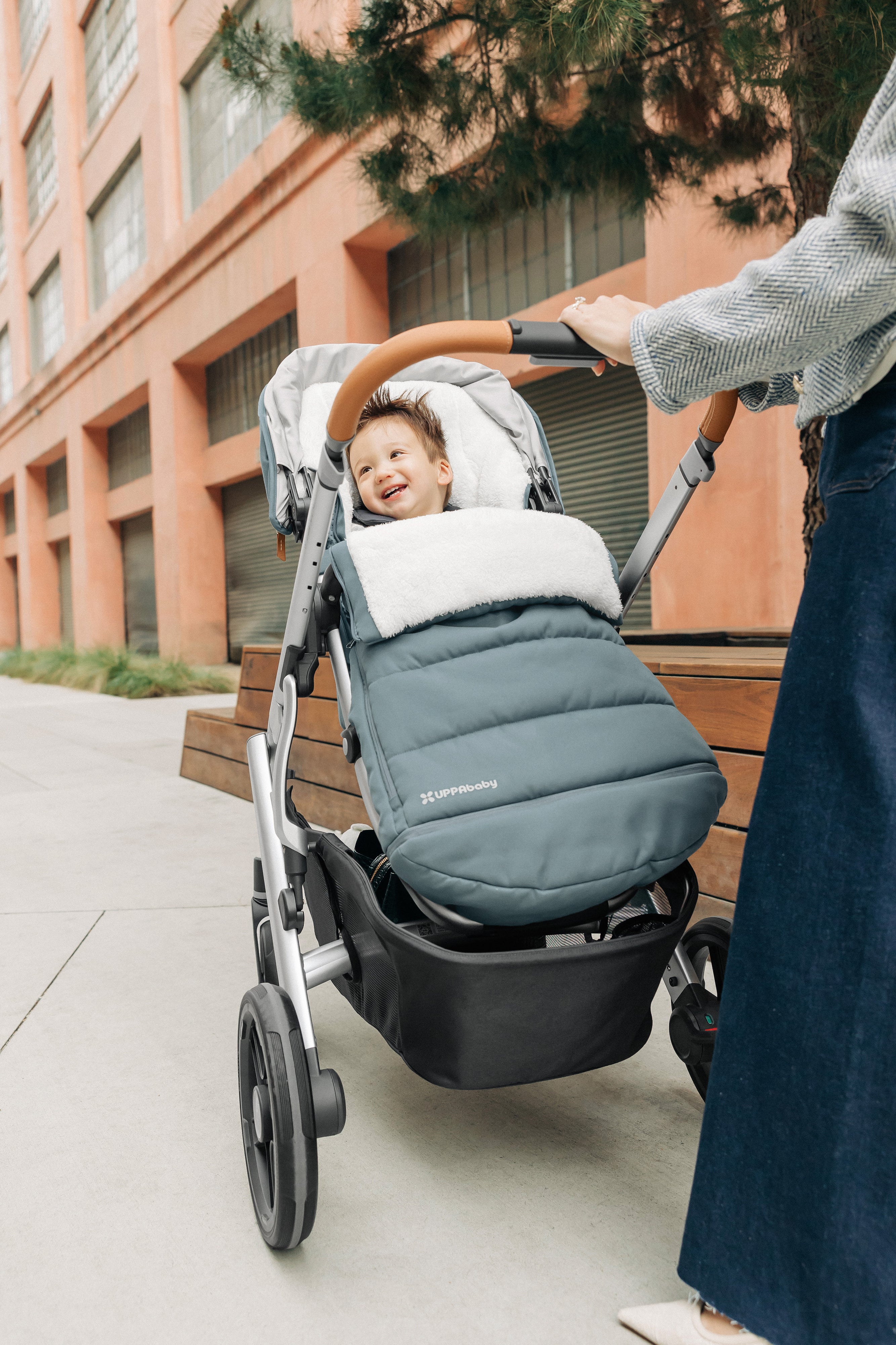 UPPAbaby CozyGanoosh - Callum/Dillan - Stone Blue- Bambi Baby