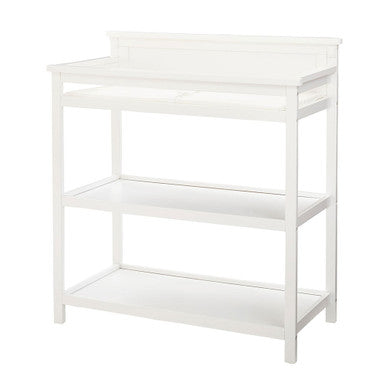 Cambiador Westwood Emery con estantes y almohadilla en blanco- Bambi Baby