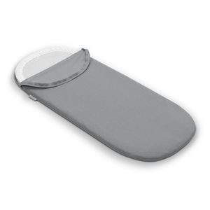 Light Grey UPPAbaby Bassinet Mattress Cover - Angled View | Bambi Baby