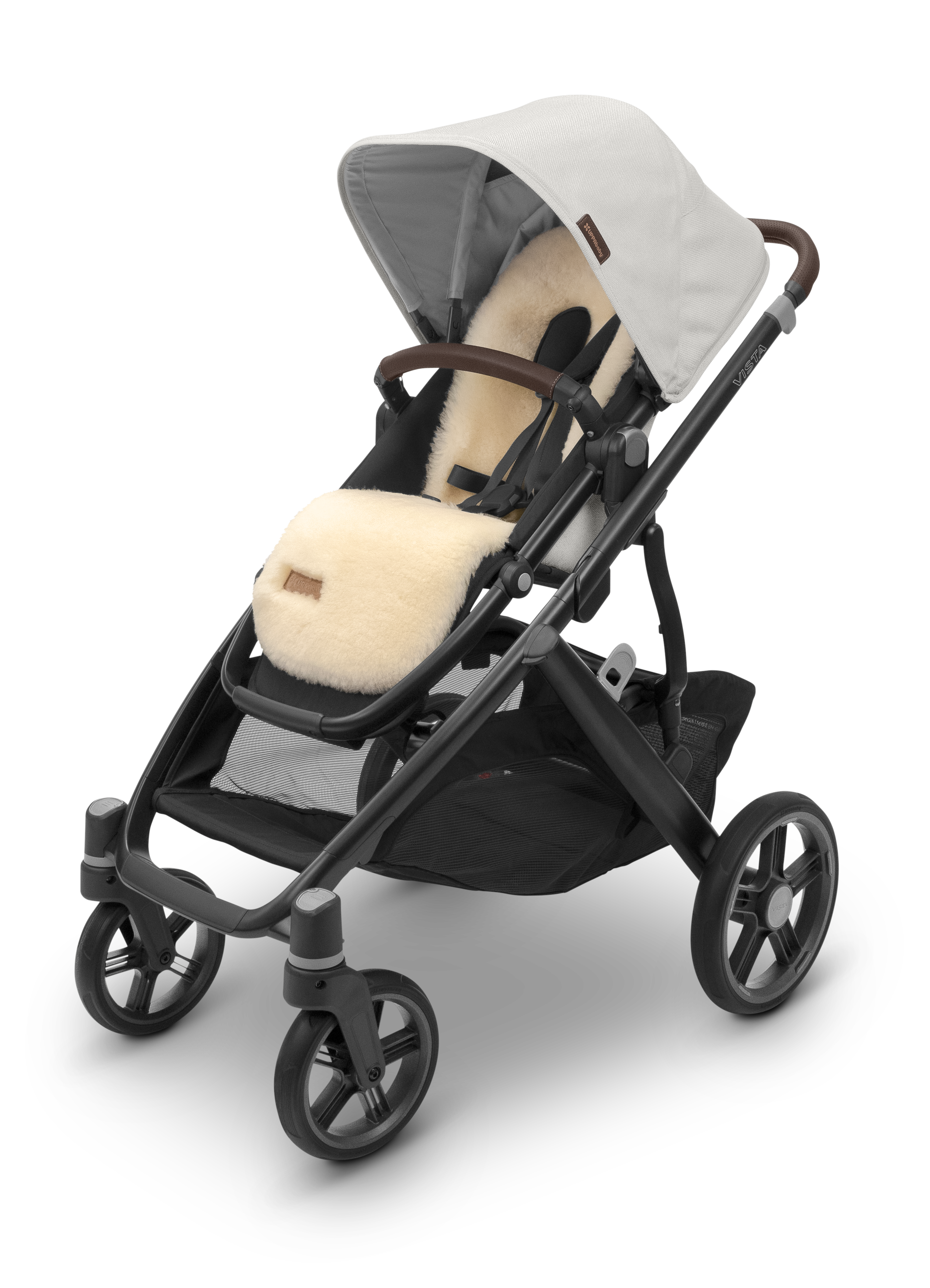 UPPAbaby Seat Liner Luxe - Natural - Shearling Wool- Bambi Baby