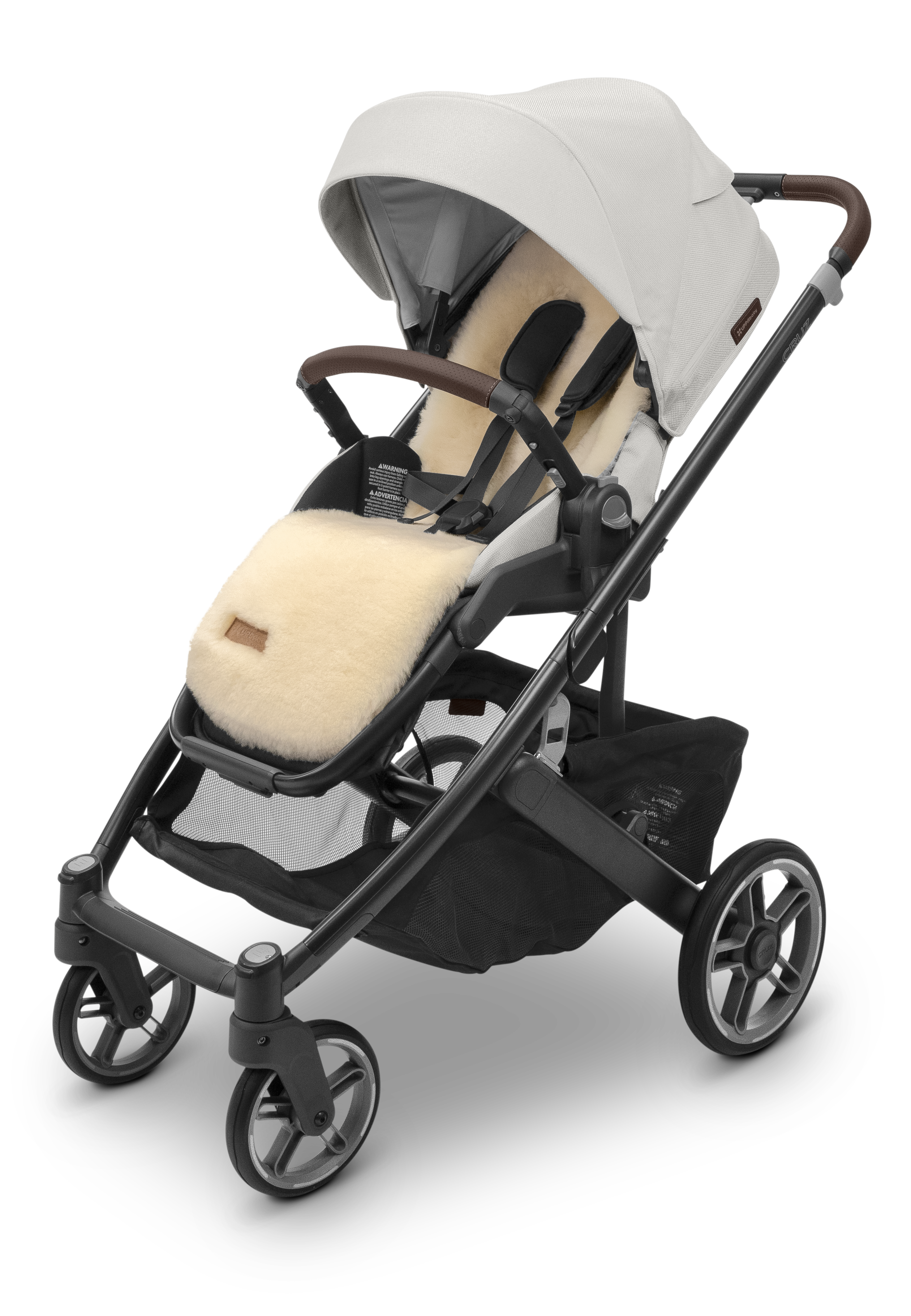 UPPAbaby Seat Liner Luxe - Natural - Shearling Wool- Bambi Baby