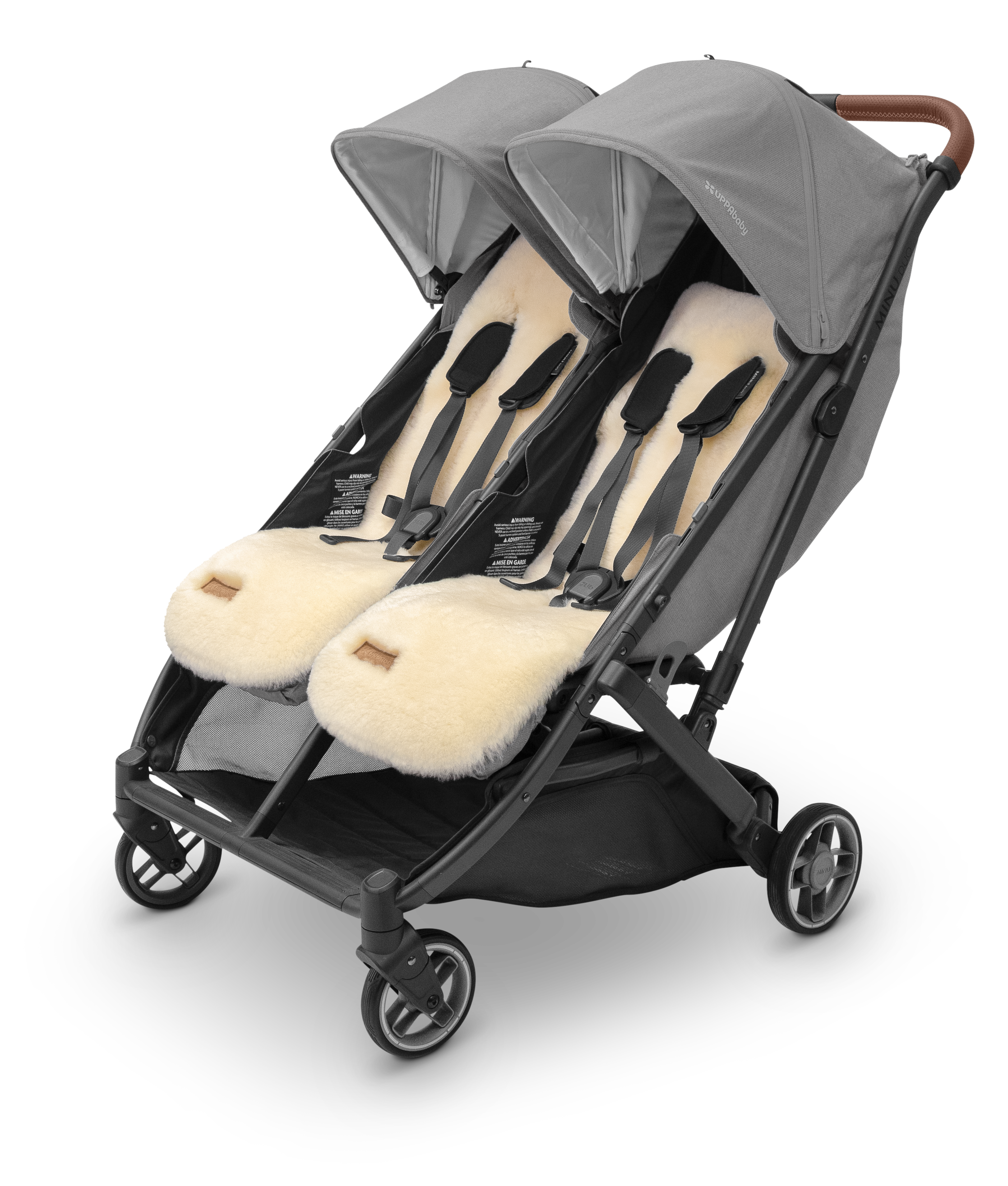 UPPAbaby Seat Liner Luxe - Natural - Shearling Wool- Bambi Baby