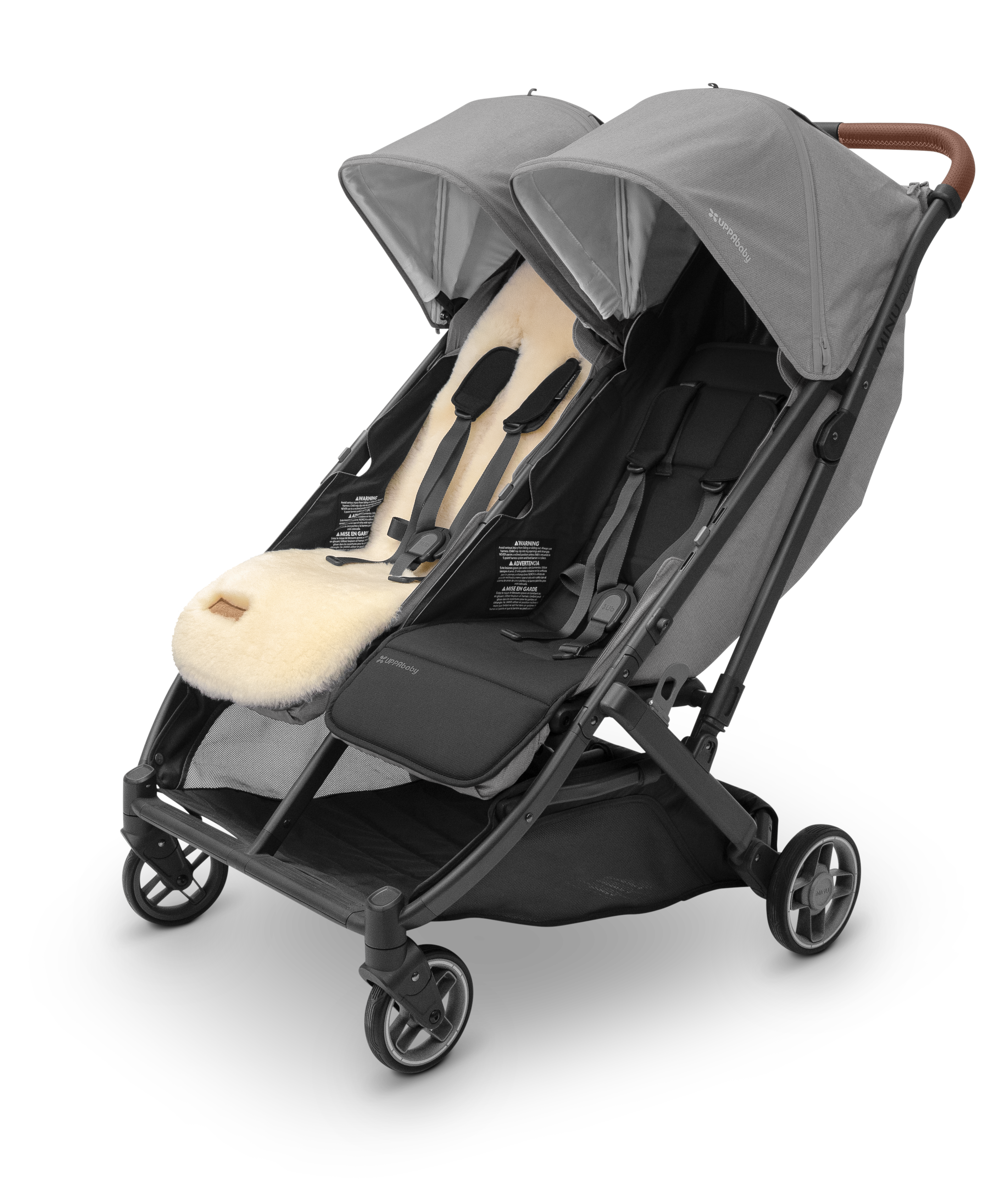 UPPAbaby Seat Liner Luxe - Natural - Shearling Wool- Bambi Baby
