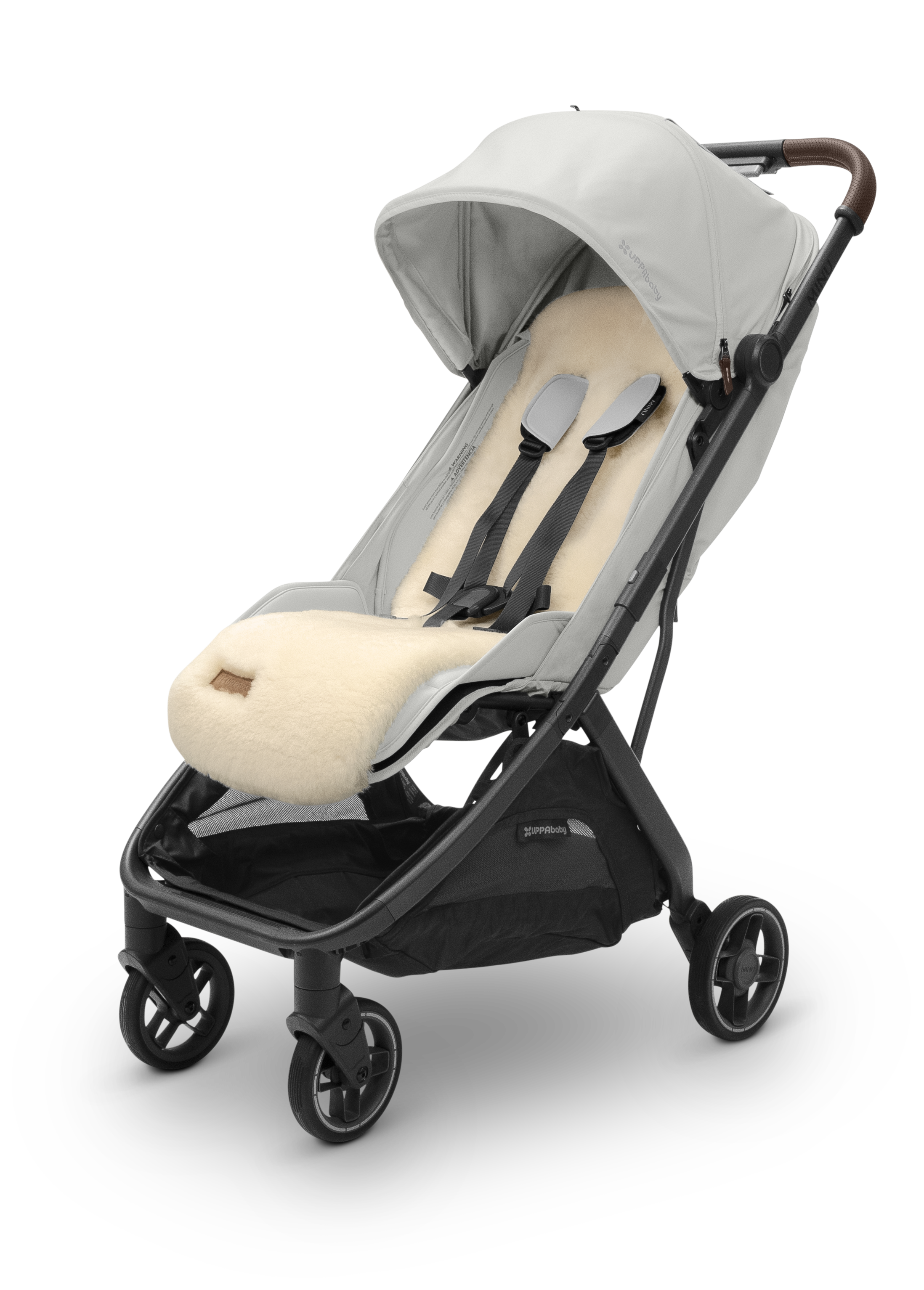 UPPAbaby Seat Liner Luxe - Natural - Shearling Wool- Bambi Baby