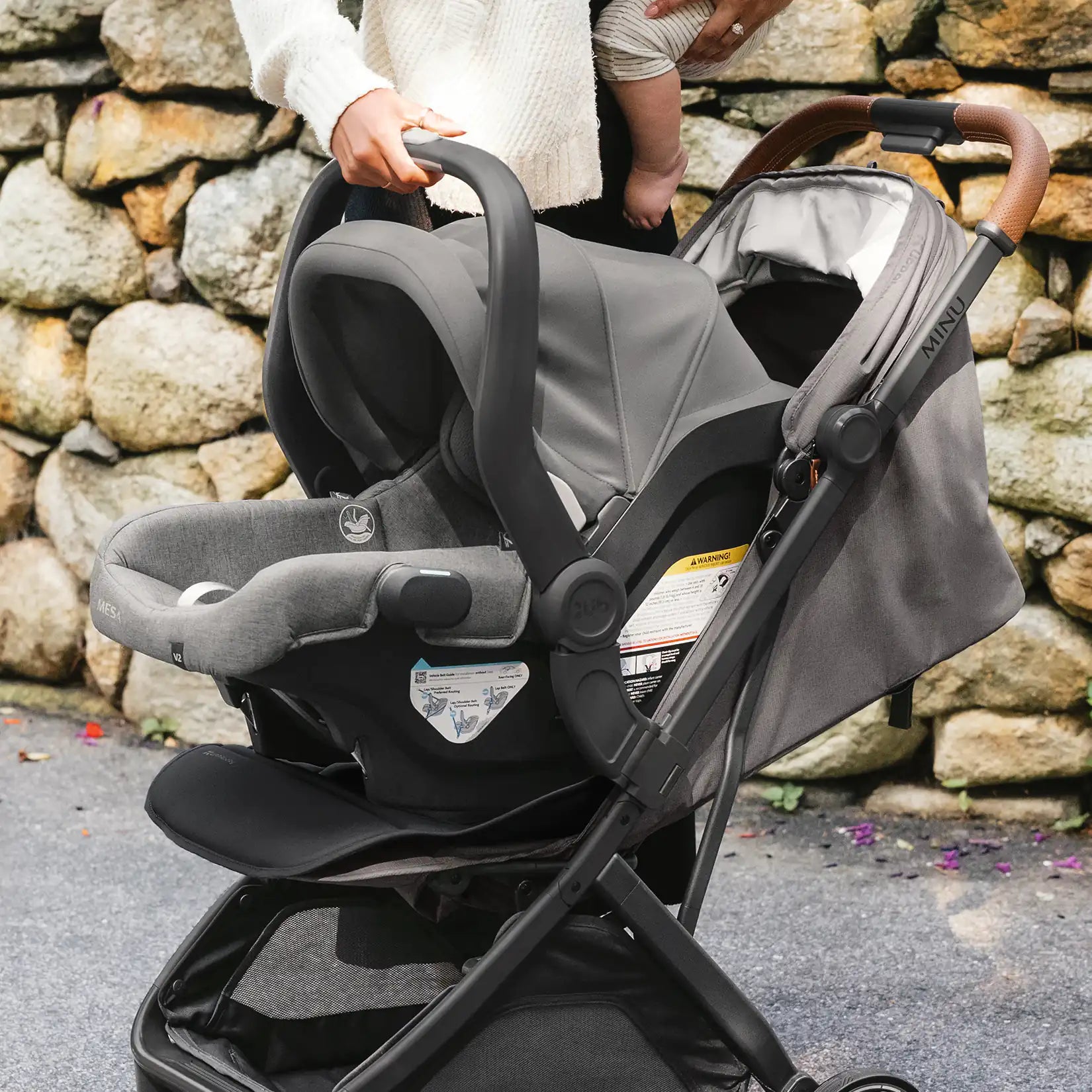 uppababy minu with car seat UPPAbaby Car Seat Adapters for Minu V3/Mesa/Aria