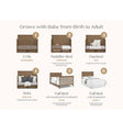 Delta Children Simmons Kids Caden 6-In-1 Convertible Crib With Trundle Drawer - Bambi Baby