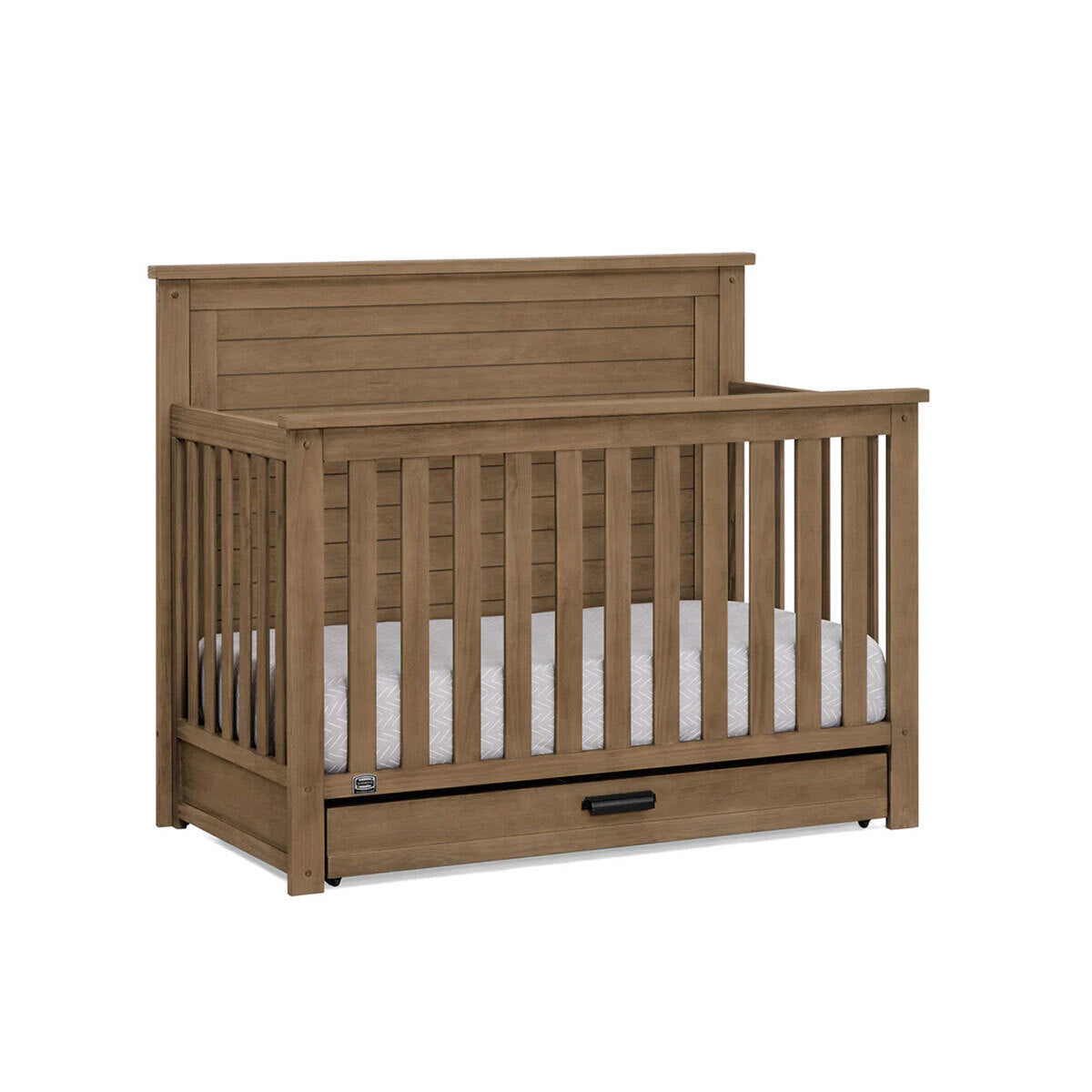 Delta Children Simmons Kids Caden 6-In-1 Convertible Crib With Trundle Drawer- Bambi Baby