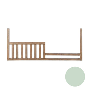 Sage Wood Appleseed Rowan Toddler Rail - Side View | Bambi Baby