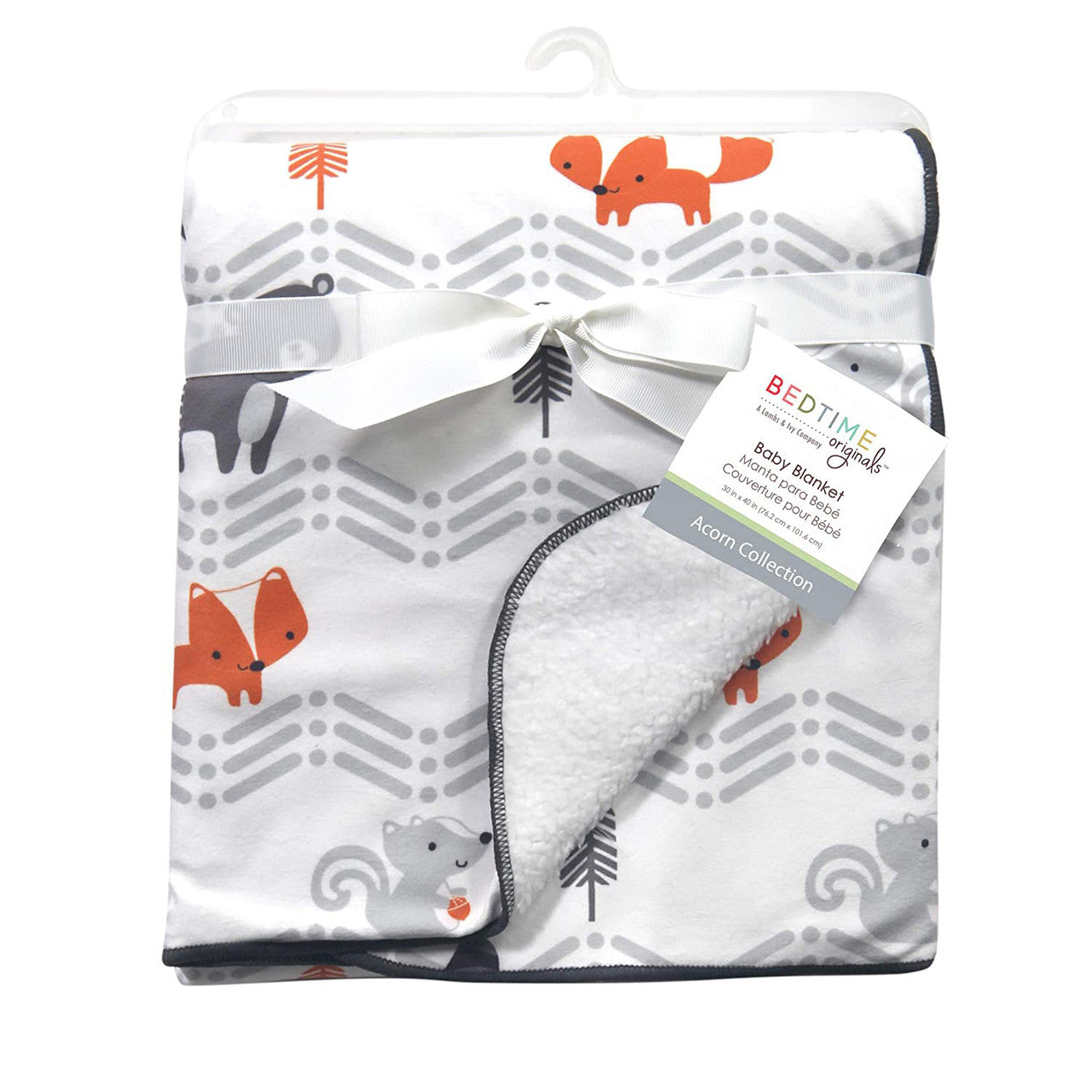 Bedtime Originals Acorn Sherpa Blanket- Bambi Baby