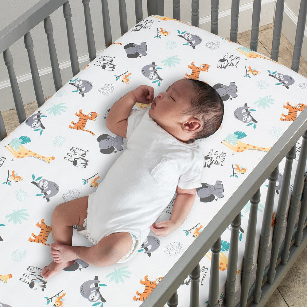 Bedtime Originals Mighty Jungle Sheet- Bambi Baby