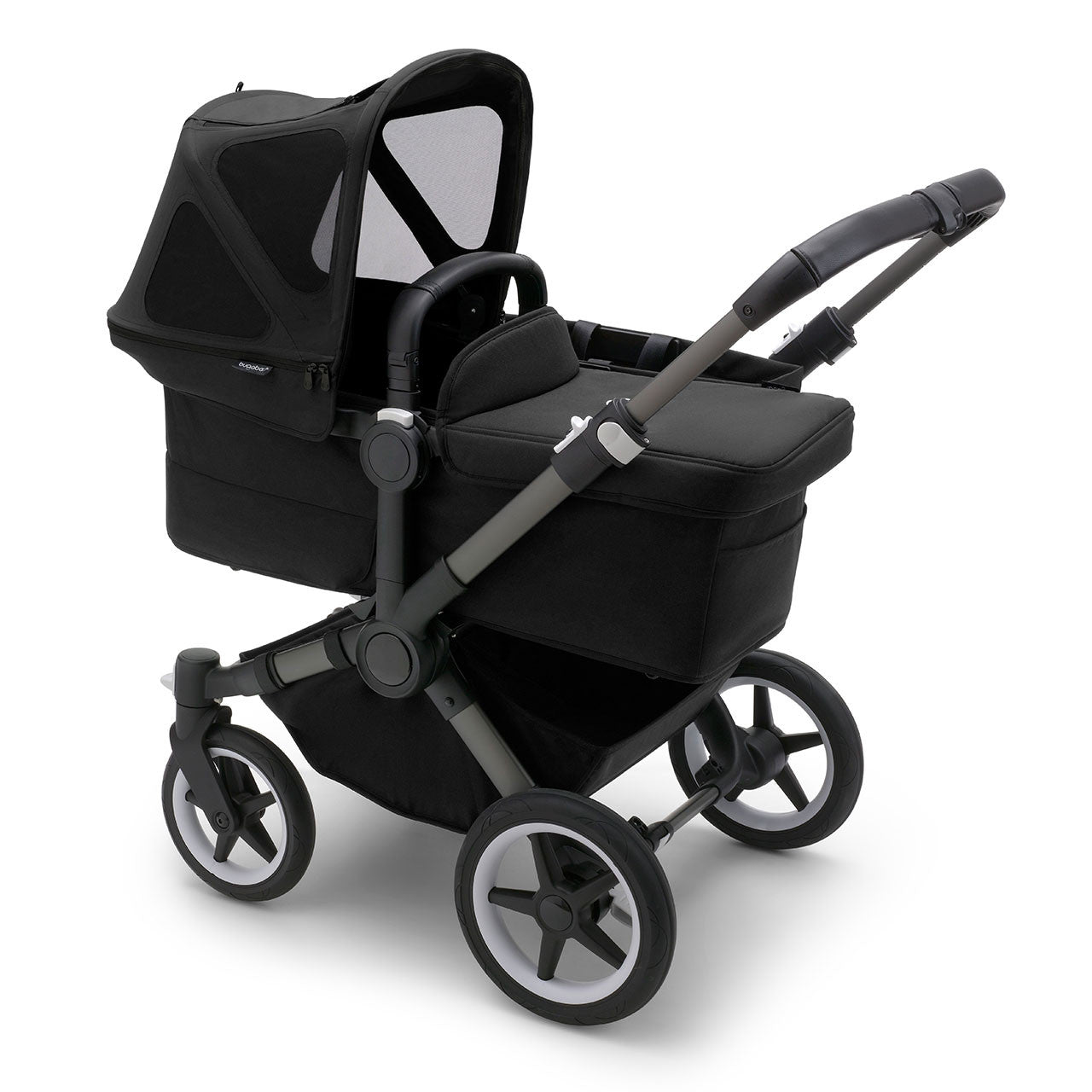 Bugaboo Donkey Breezy Sun Canopy Midnight Black- Bambi Baby