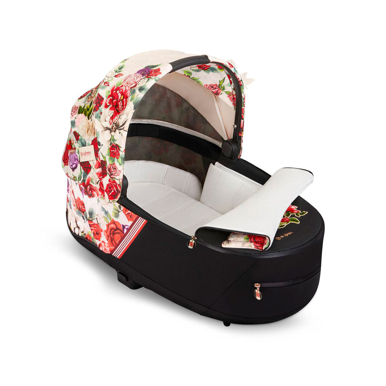 Cybex Mios 3 Lux Berço Spring Blossom - Bege Claro- Bambi Baby