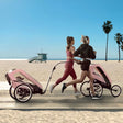 CYBEX Zeno Jogging Stroller Seat Pack - Silver Pink - Bambi Baby
