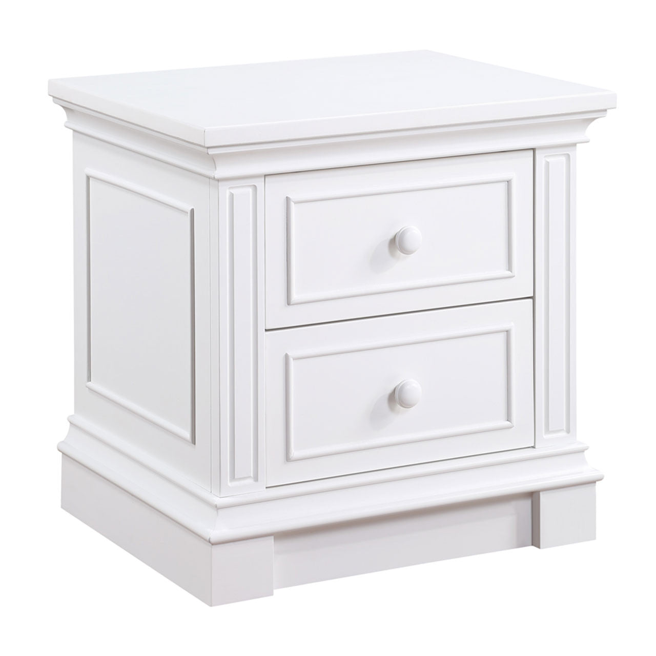 Mesa de cabeceira Dolce Babi Amalfi em branco brilhante - Bambi Baby