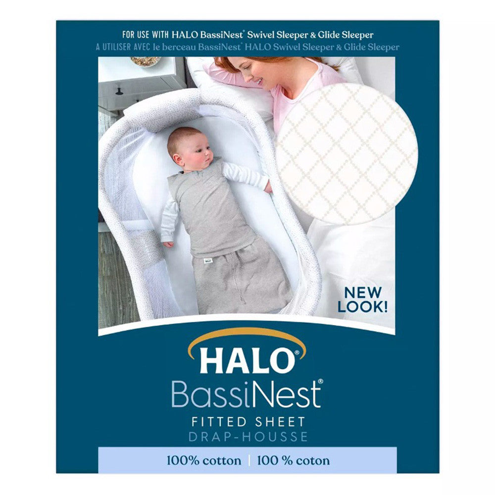 HALO Bassinest Sheet, 100% Cotton, Nautical Net- Bambi Baby