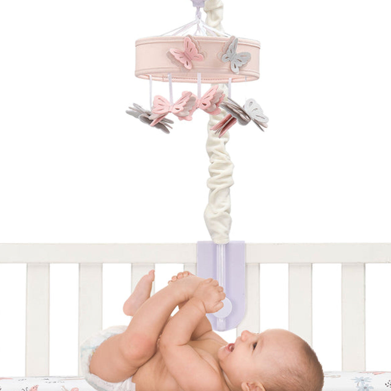 Lambs & Ivy Baby Blooms Musical Mobile - Plays 20 minutes- Bambi Baby