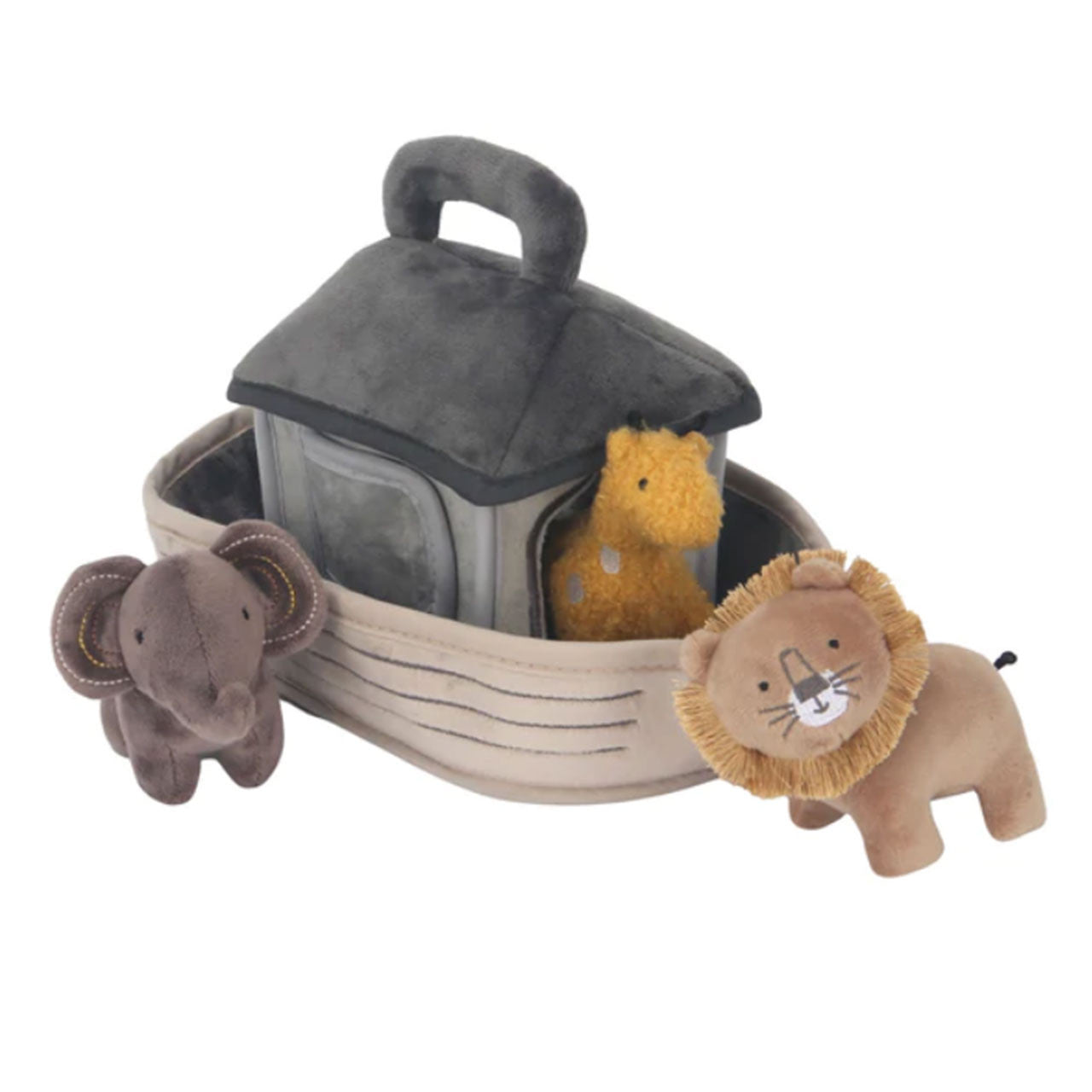 Lambs & Ivy Baby Noah Plush Set - Noah's Ark w/ Animals- Bambi Baby