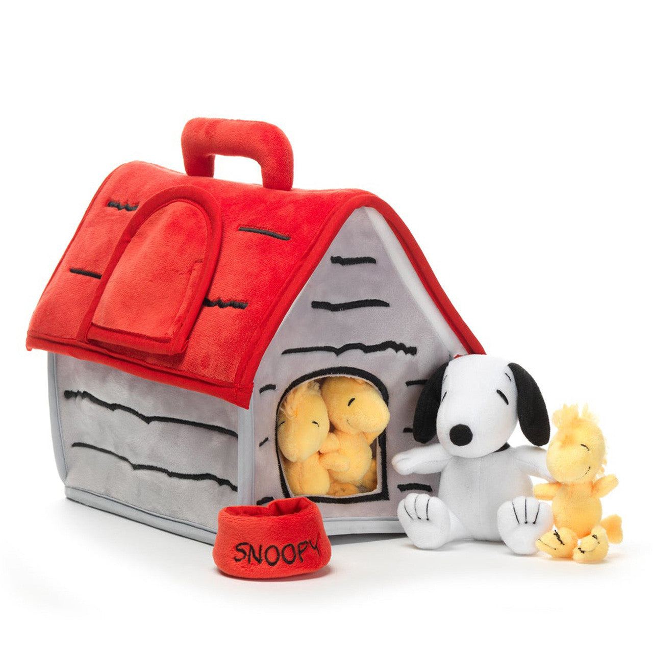 Lambs & Ivy Classic Snoopy Plush Set - Dog House w/ Animals- Bambi Baby